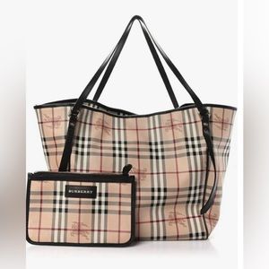Burberry Haymarket Canterbury Tote Bag